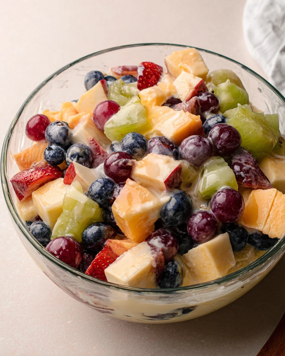 Fruit Salad with Condensed Milk