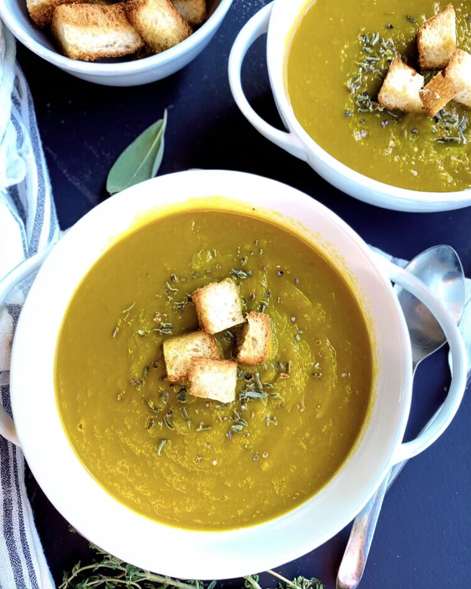 Green Creamy Butternut Squash Soup