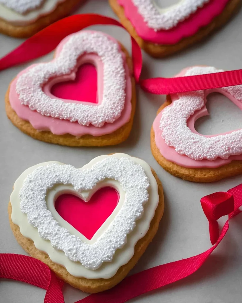 Heart Sugar Cookies with Fondant