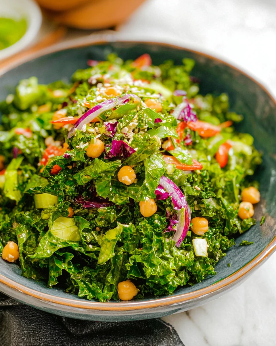 Kale Salad with White Balsamic Dressing