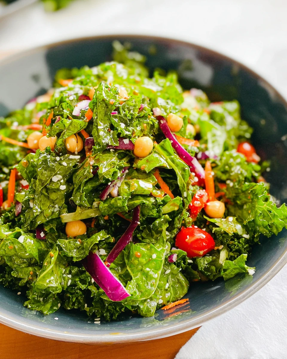 Kale Salad with White Balsamic Dressing