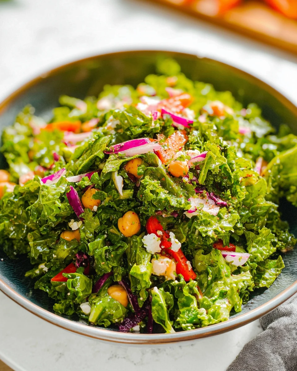 Kale Salad with White Balsamic Dressing