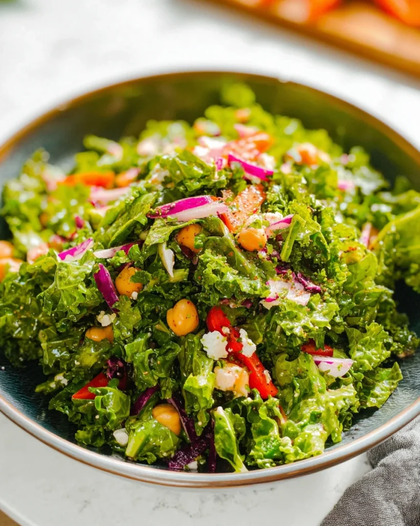 Kale Salad with White Balsamic Dressing