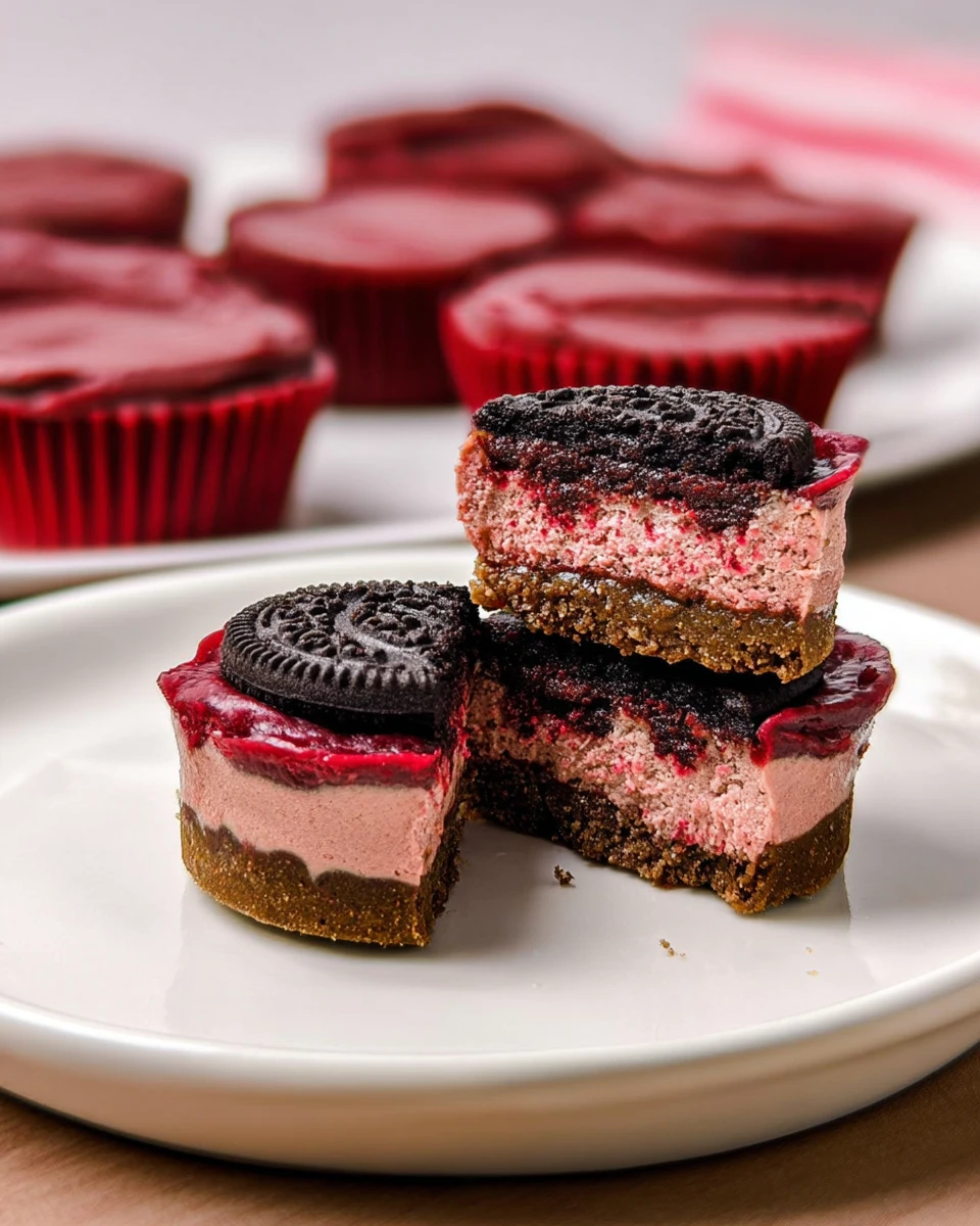 Mini Red Velvet Cheesecakes