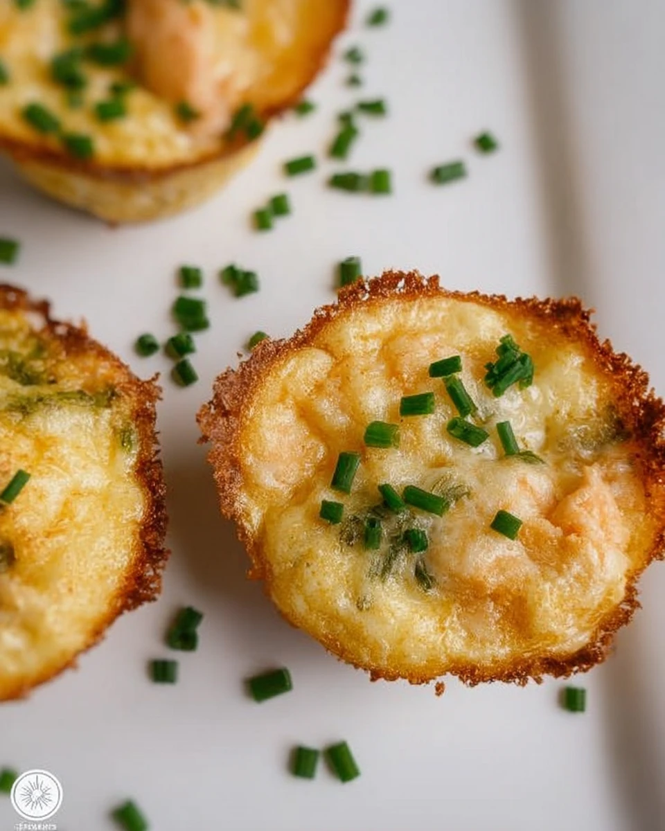 Mini Salmon Asparagus Frittatas