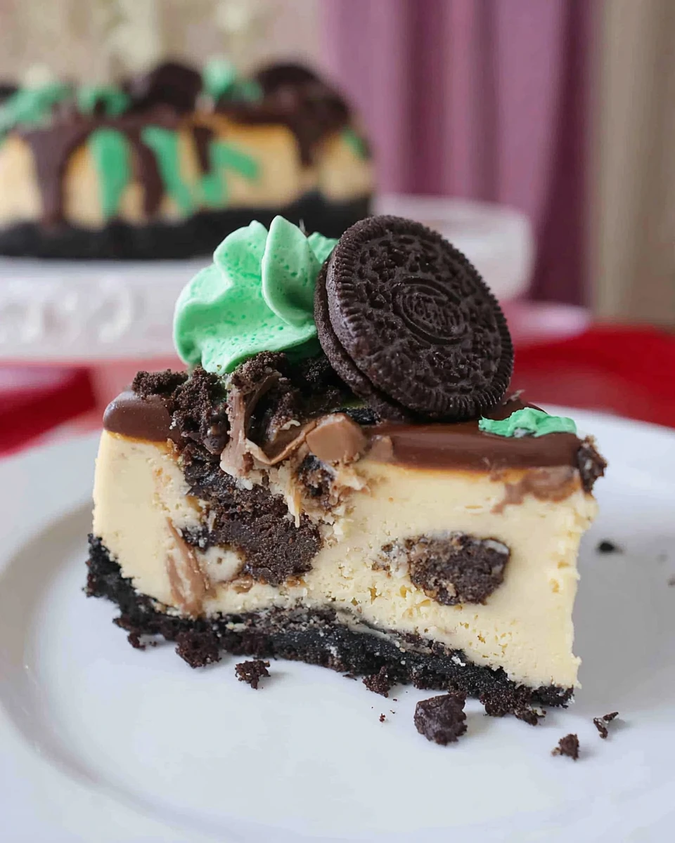 Mint Oreo Cheesecake
