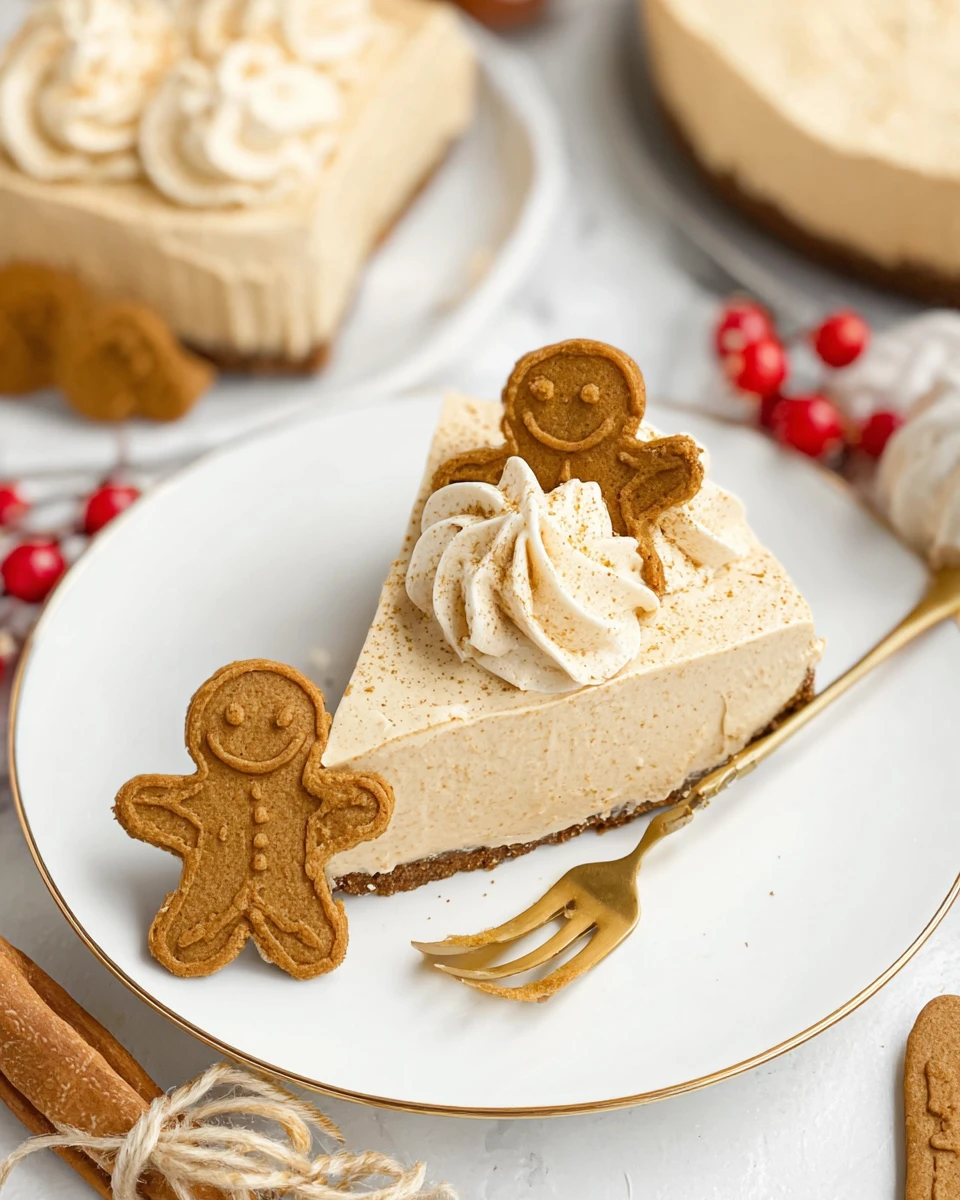 No Bake Gingerbread Pie