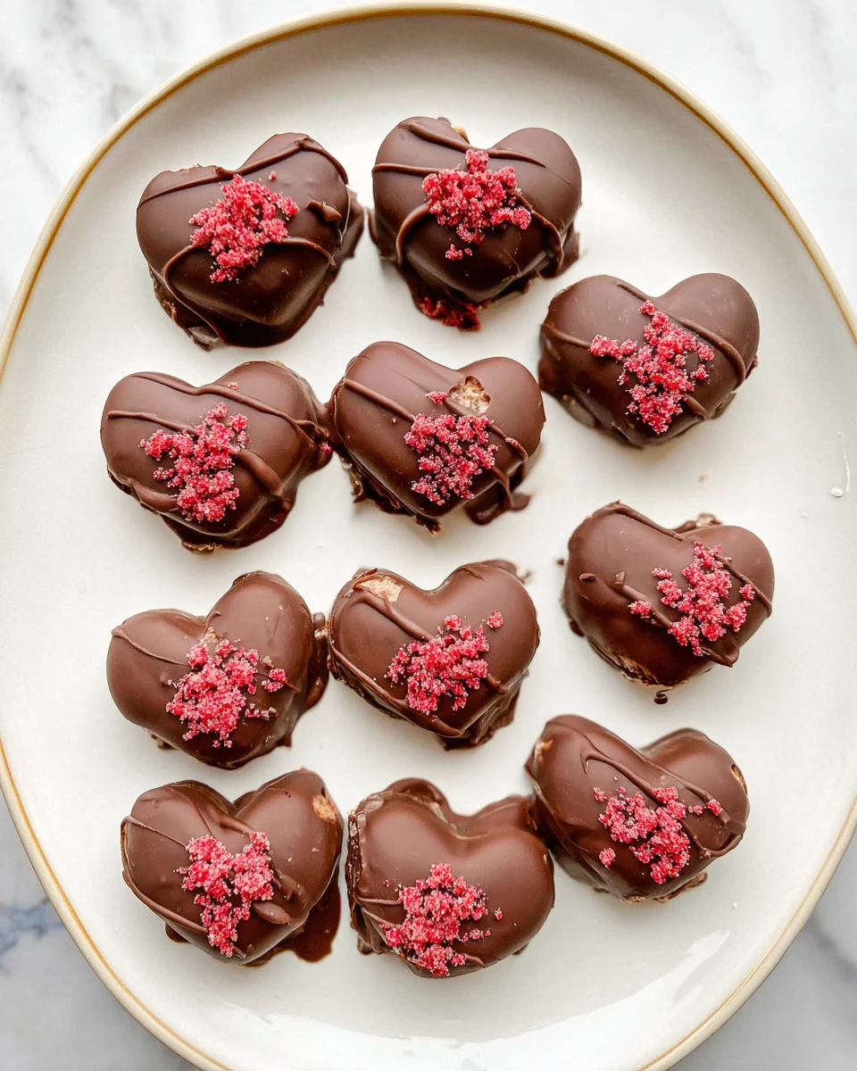 Peanut Butter Chocolate Date Hearts
