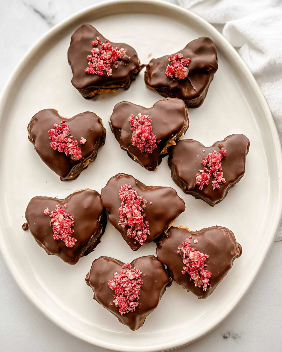 Peanut Butter Chocolate Date Hearts