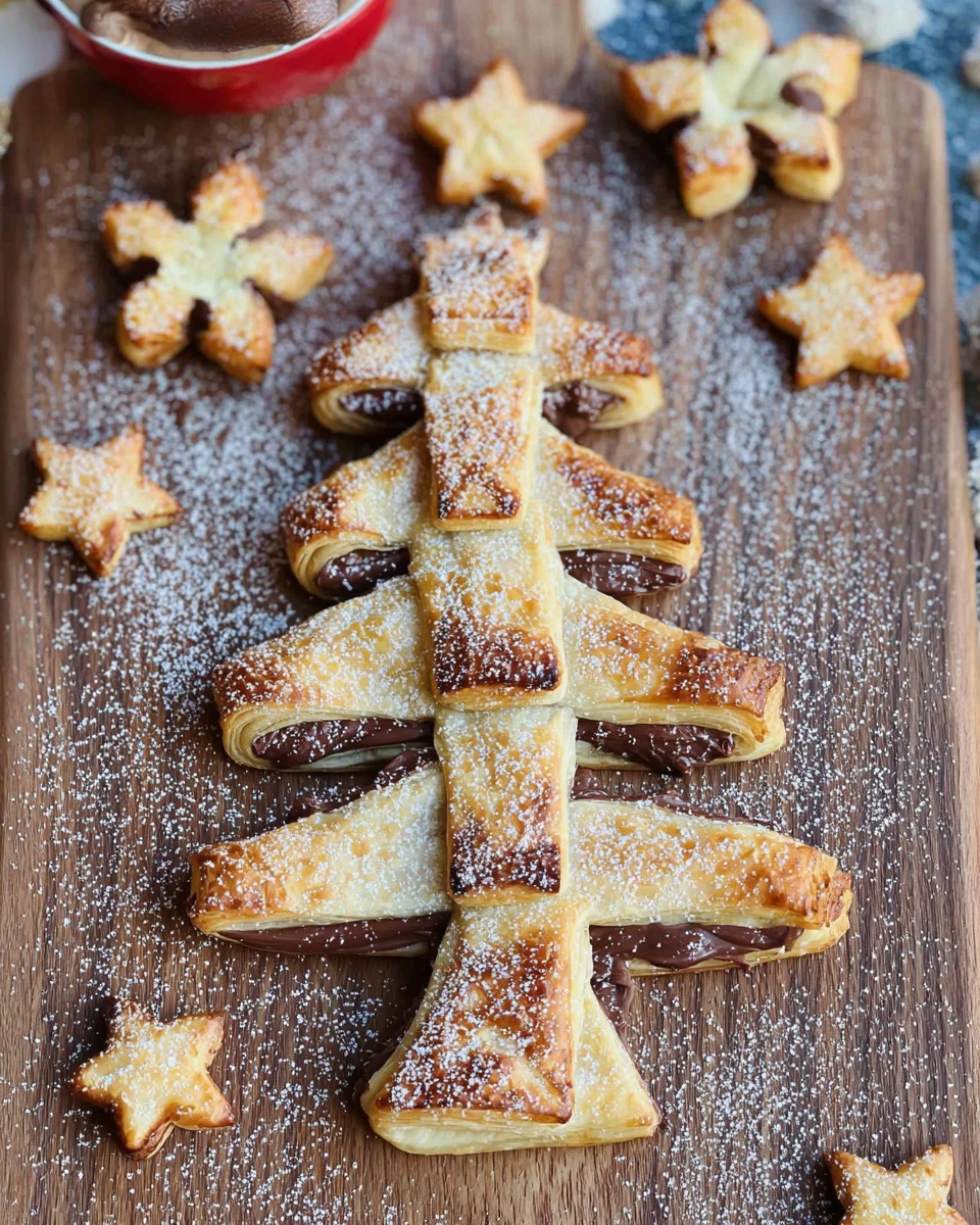Puff Pastry Nutella Christmas Tree