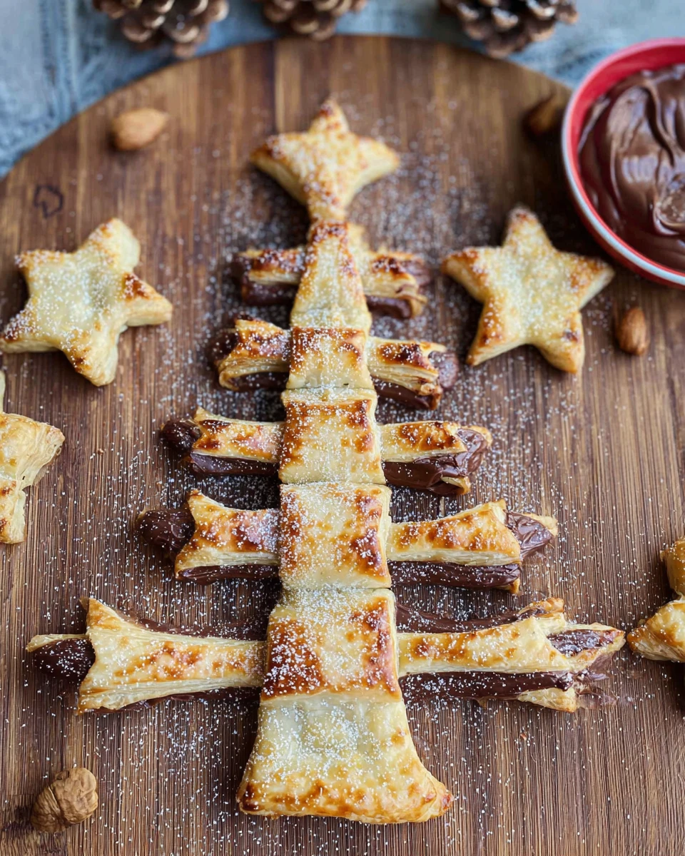 Puff Pastry Nutella Christmas Tree