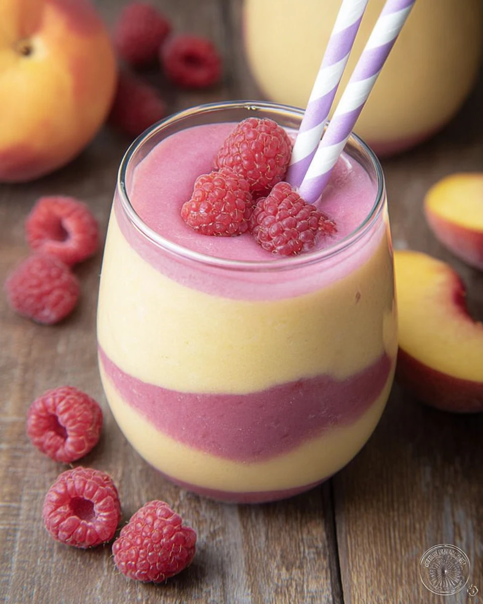 Raspberry Peach Smoothie