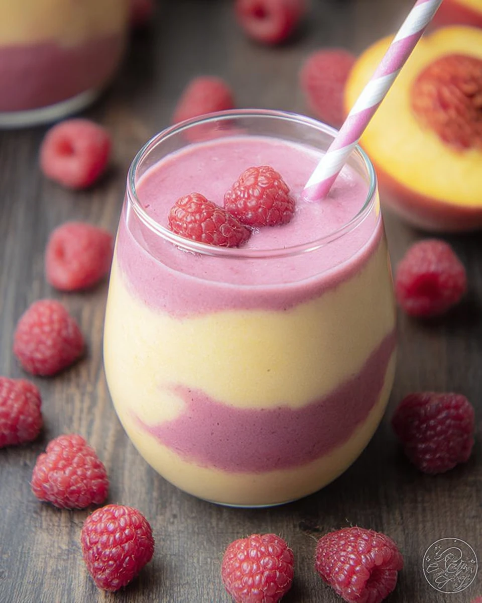 Raspberry Peach Smoothie