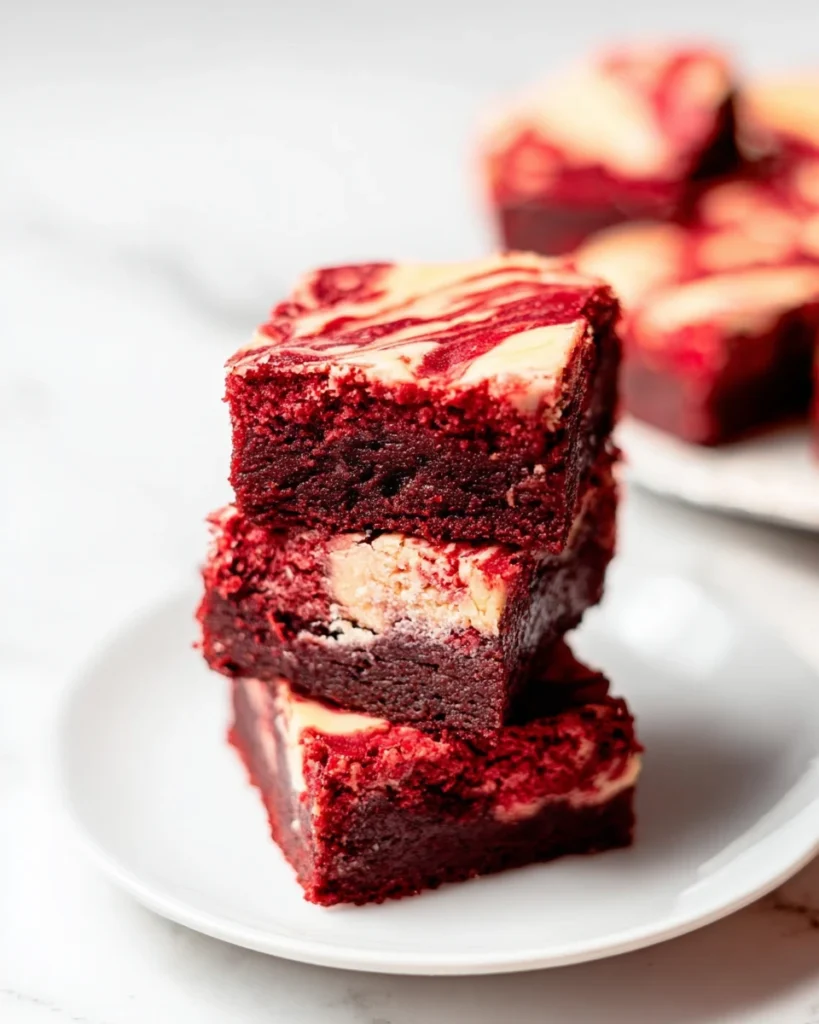 Red Velvet Cheesecake Brownies