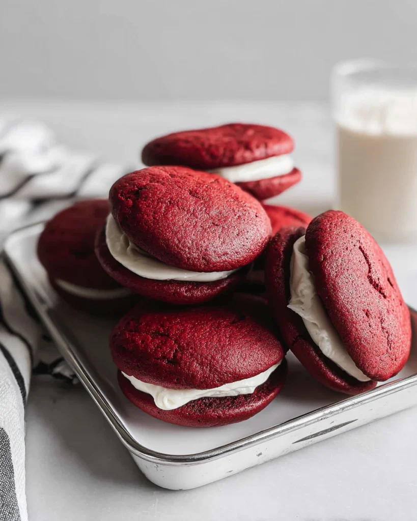 Red Velvet Whoopie Pies