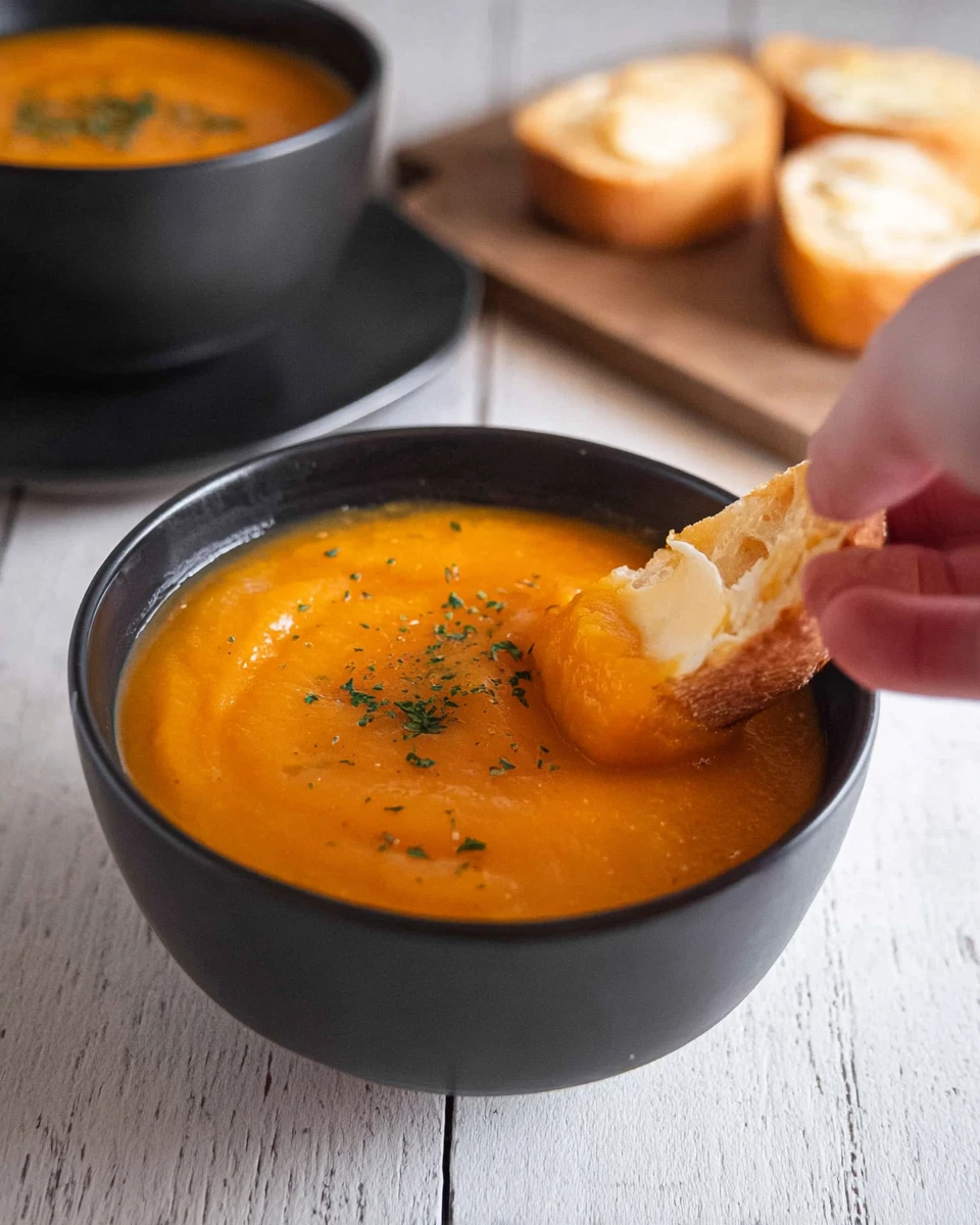 Roasted Carrot Ginger Soup