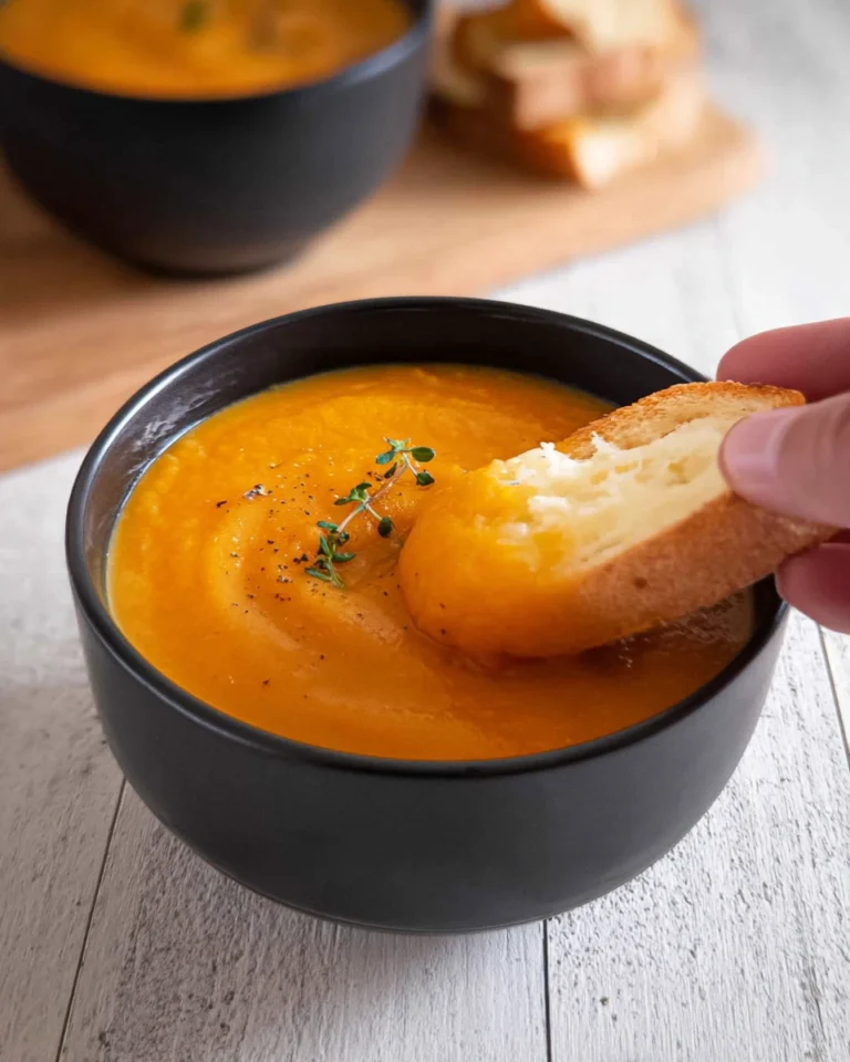 Roasted Carrot Ginger Soup