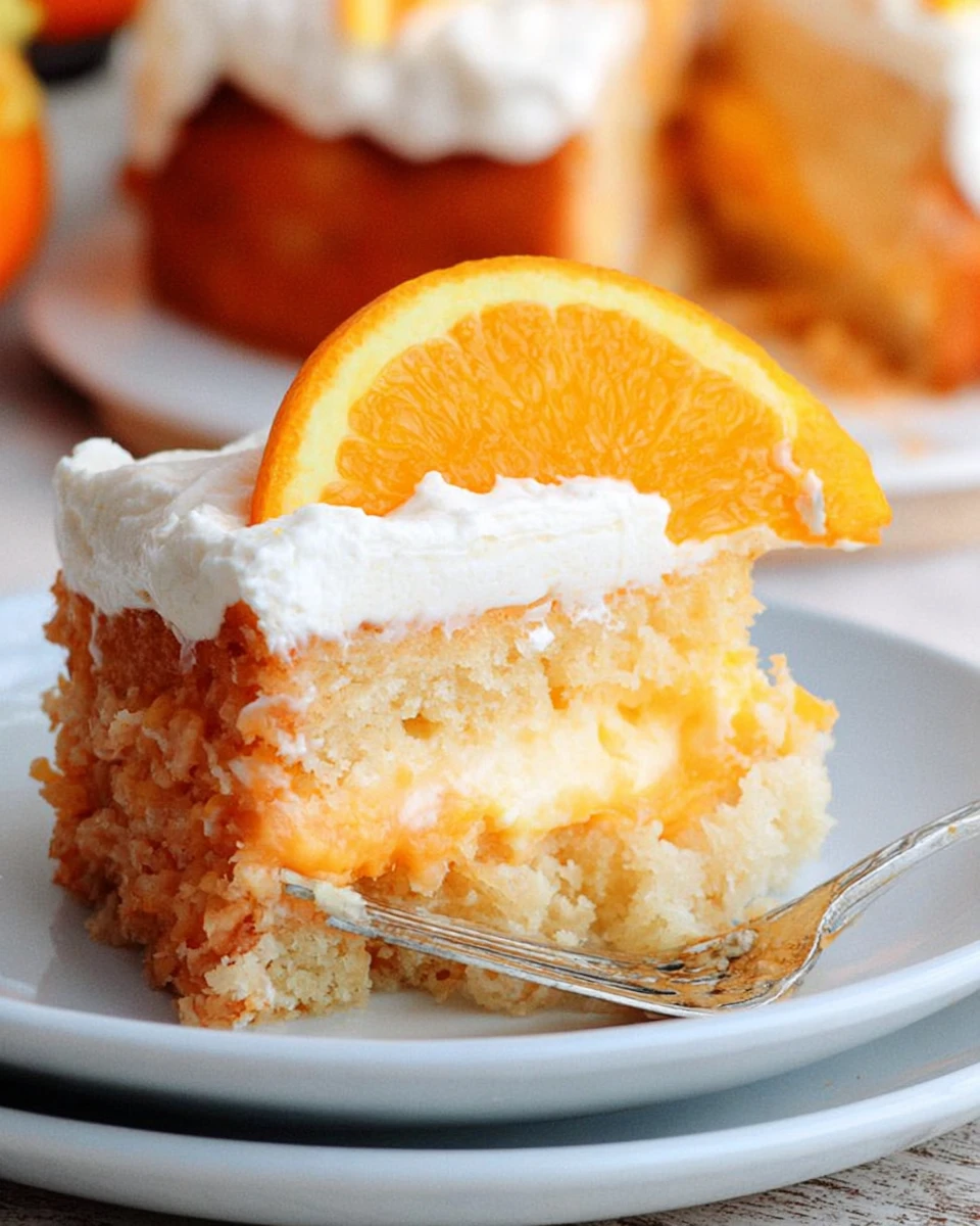 Skinny Orange Creamsicle Cake