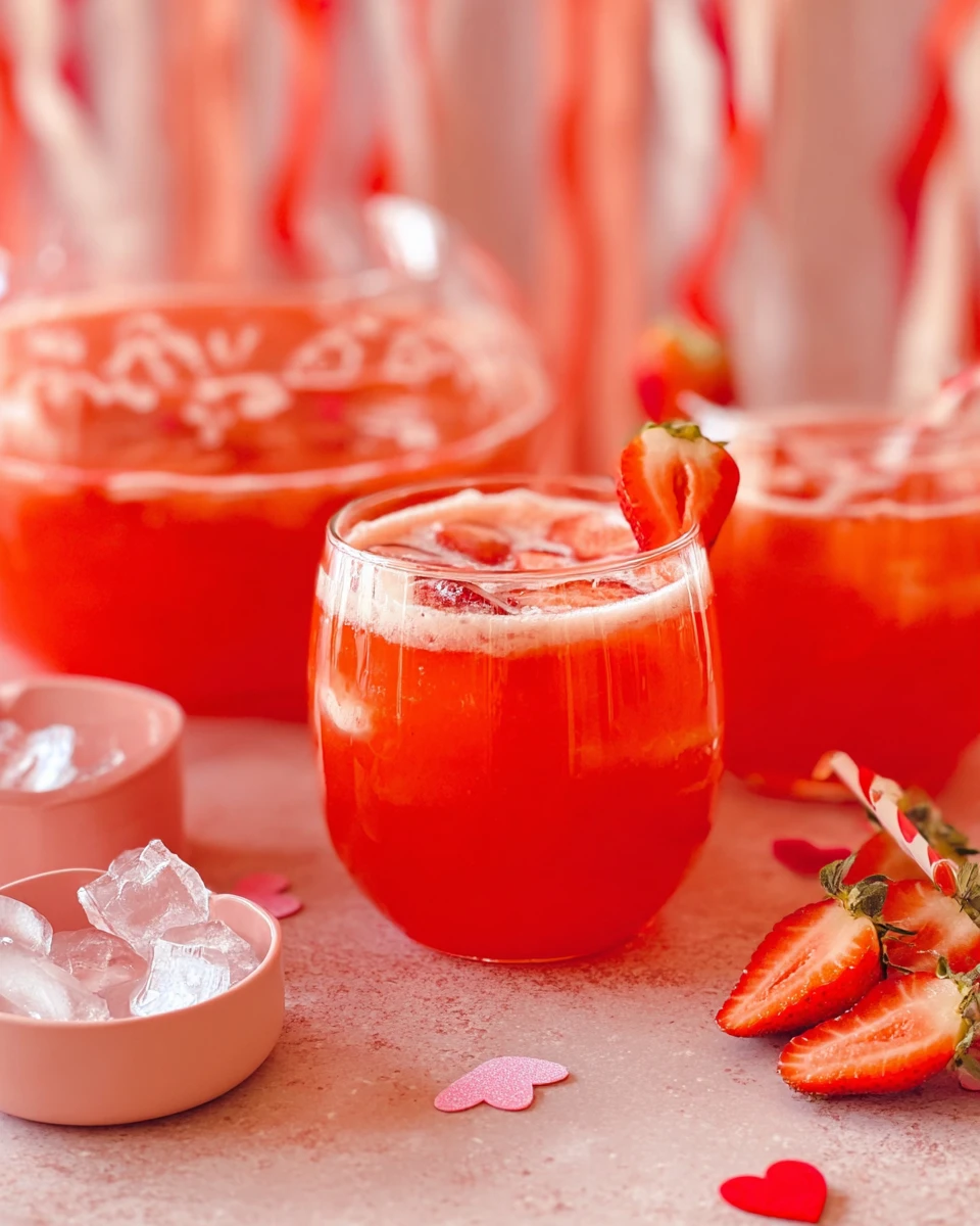 Strawberry Punch for Valentine’s Day