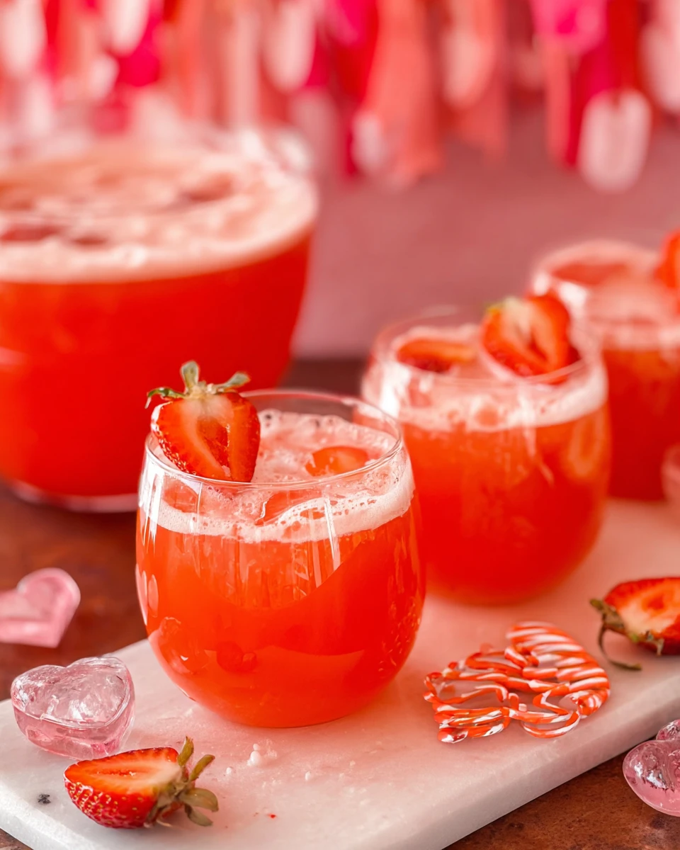 Strawberry Punch for Valentine’s Day