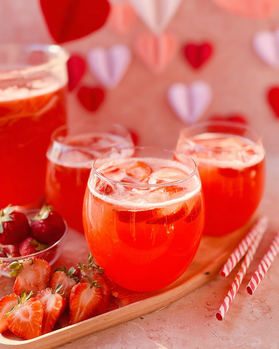 Strawberry Punch for Valentine’s Day