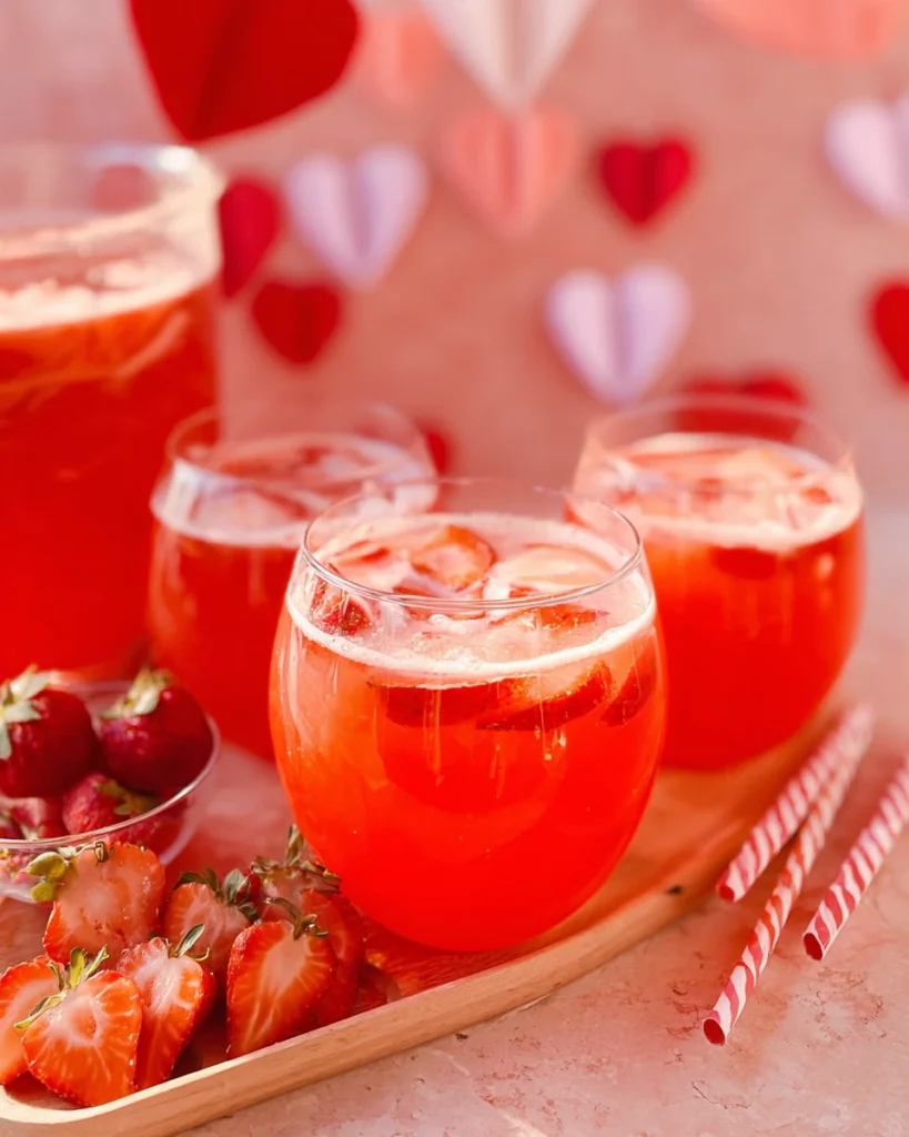Strawberry Punch for Valentine’s Day
