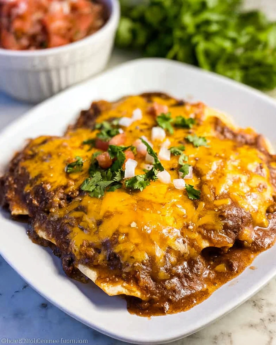 Tex Mex Enchiladas with Chili Gravy