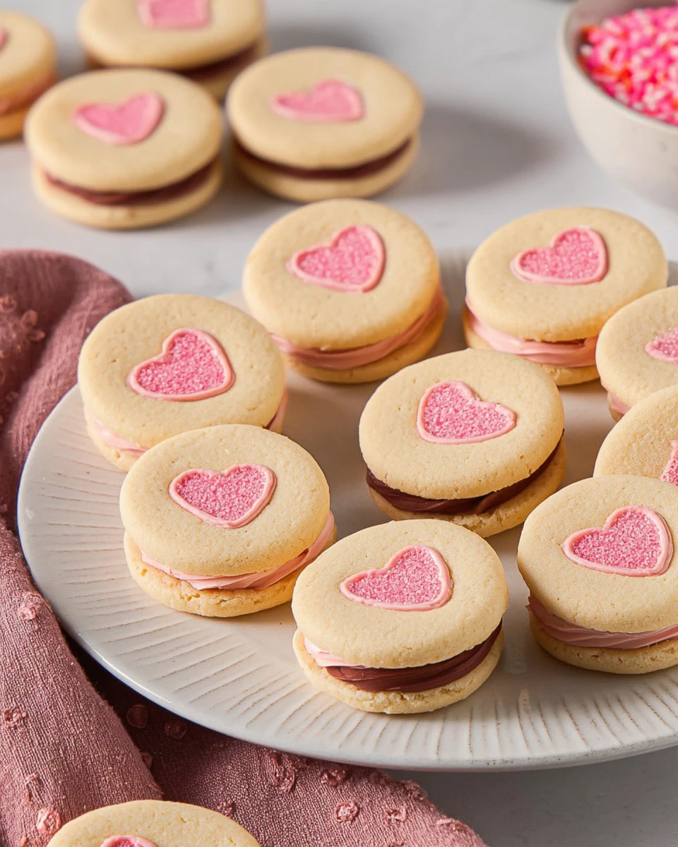 Valentine Sandwich Cookies