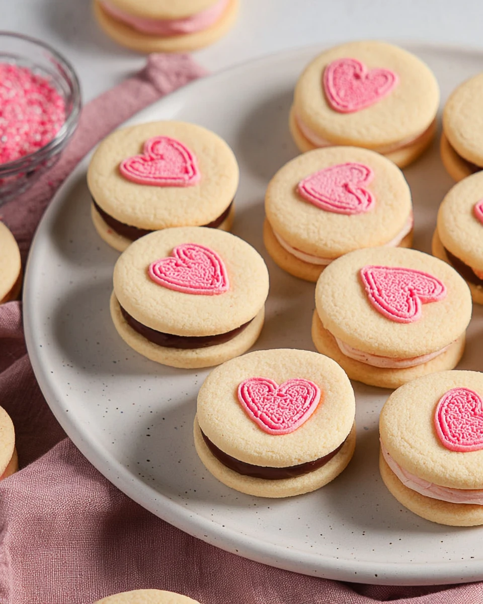Valentine Sandwich Cookies