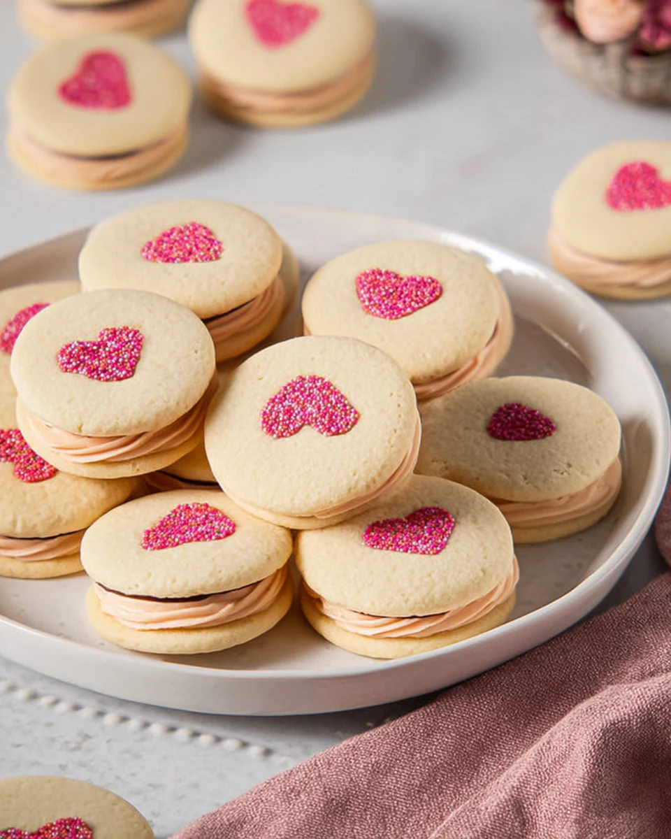 Valentine Sandwich Cookies