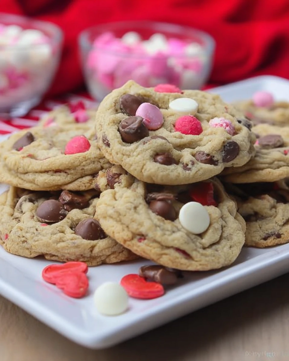 Valentine’s Day Chocolate Chip Cookies