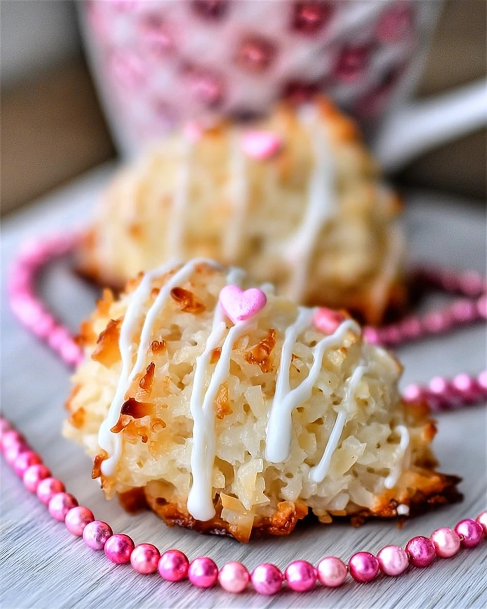 Valentine’s Day Coconut Macaroons