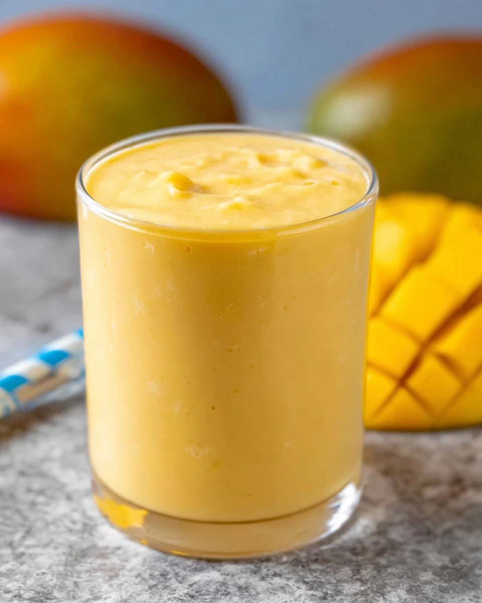 4 Ingredient Mango Smoothie