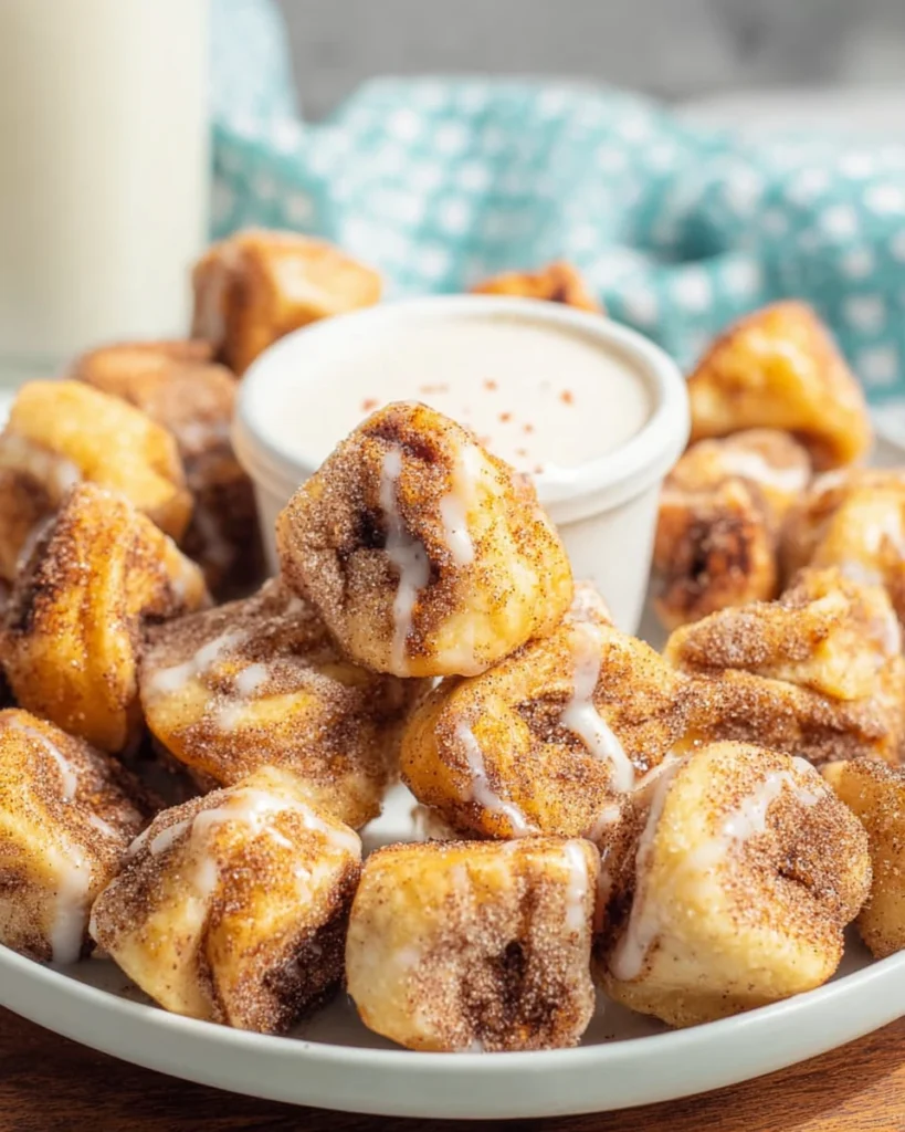 Air Fryer Cinnamon Roll Bites