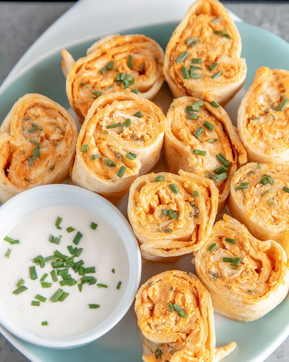 Buffalo Chicken Roll-Ups