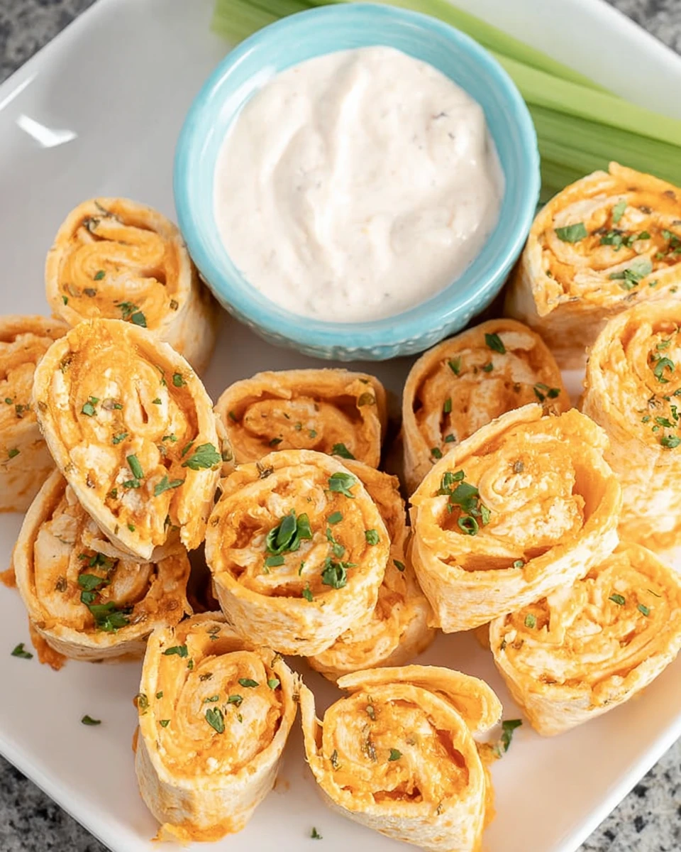 Buffalo Chicken Roll-Ups