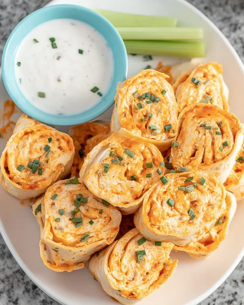 Buffalo Chicken Roll-Ups