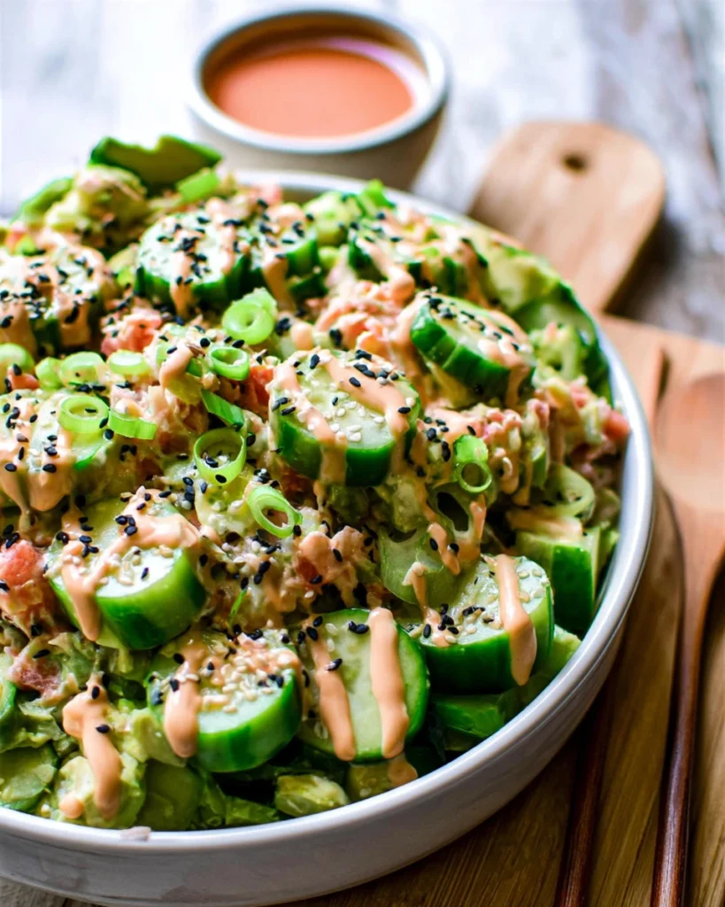 California Roll Cucumber Salad