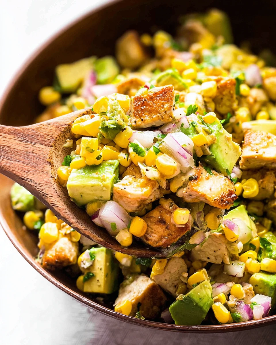 Chicken Avocado Corn Salad