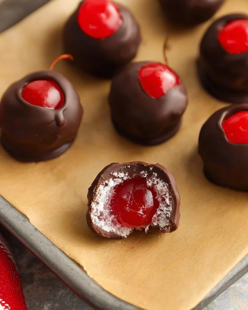 Chocolate Covered Cherry Cordials