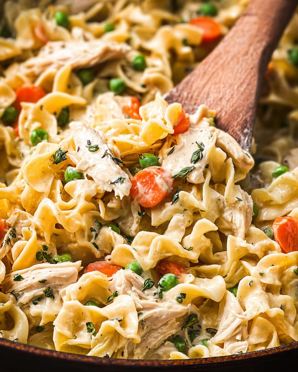 Creamy Chicken Noodle Skillet