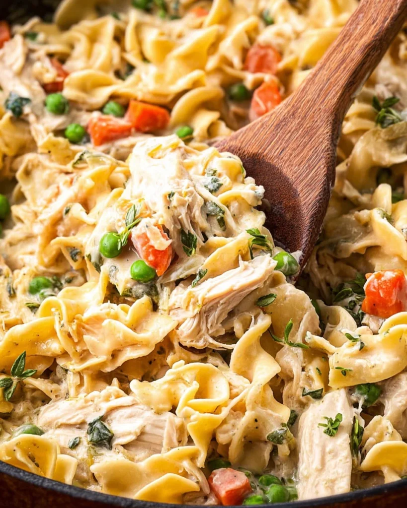 Creamy Chicken Noodle Skillet