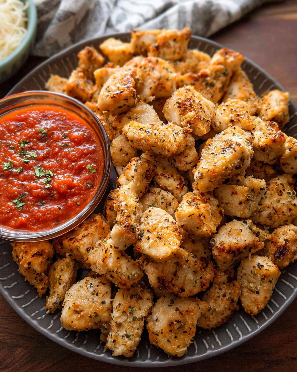 Garlic Parmesan Chicken Bites