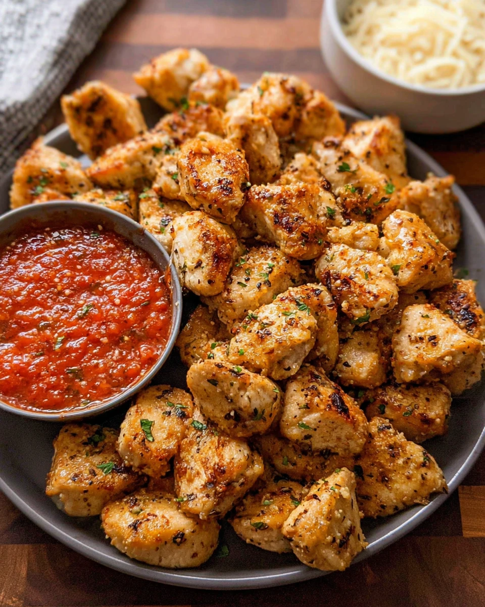 Garlic Parmesan Chicken Bites