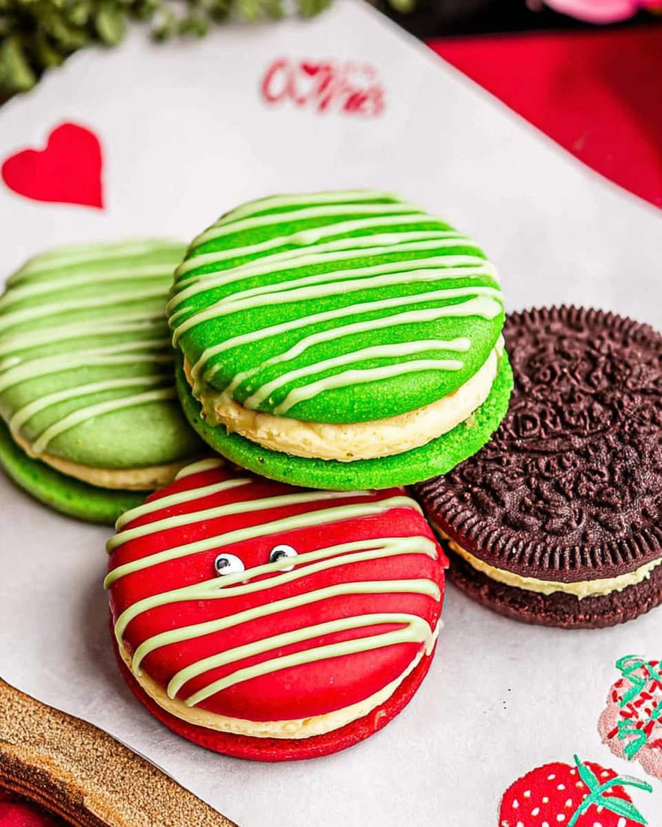 Grinch Chocolate Dipped Oreos