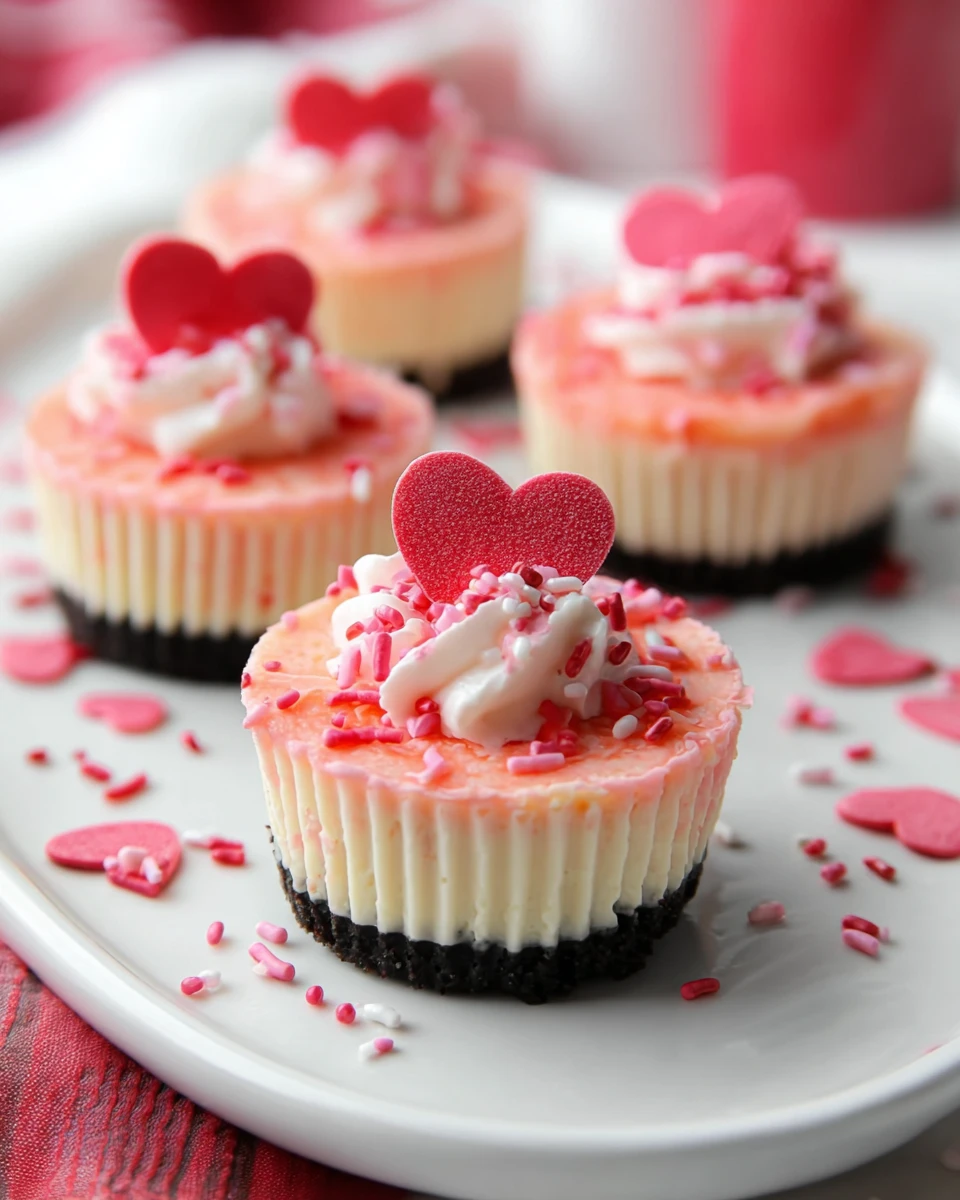 Mini Valentine Cheesecakes