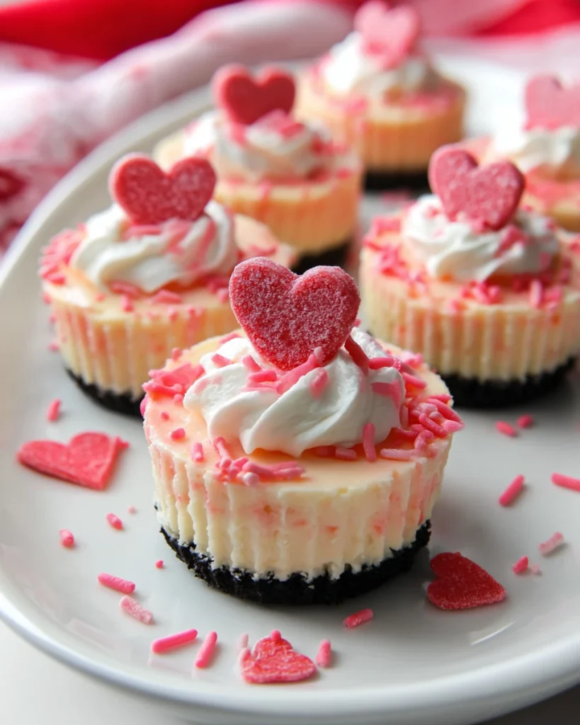 Mini Valentine Cheesecakes