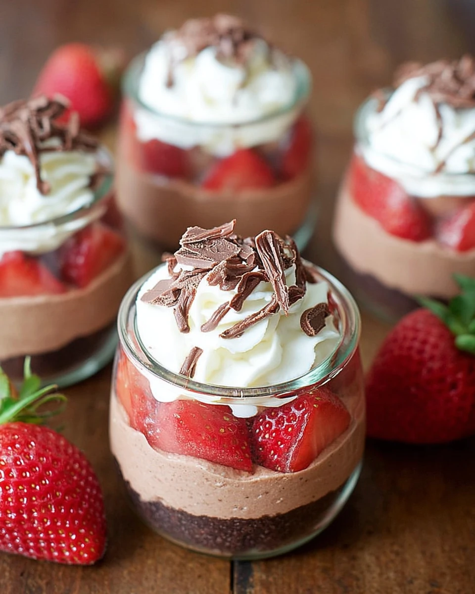 No-Bake Strawberry Nutella Cheesecakes