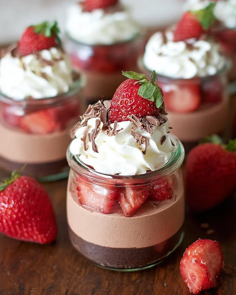 No-Bake Strawberry Nutella Cheesecakes