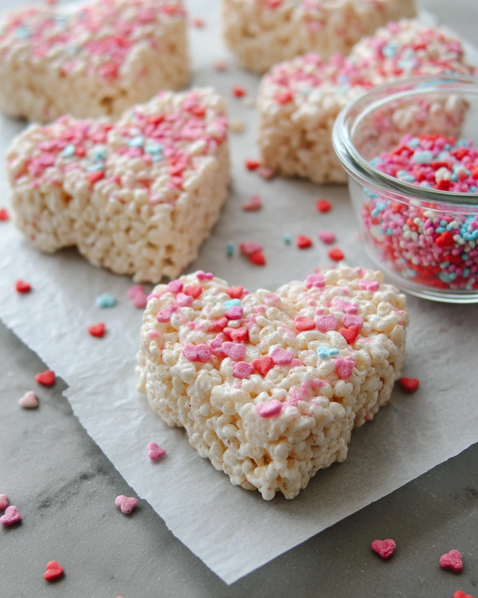 Rice Krispie Valentine Hearts